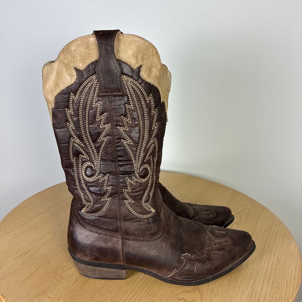 Coconuts by Matisse Western Cowboy Boots Pointed Toe Womens 10 Cowgirl Boho